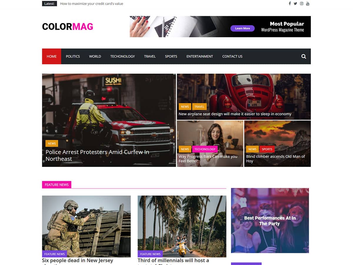 ColorMag Demos – ThemeGrill Demos
