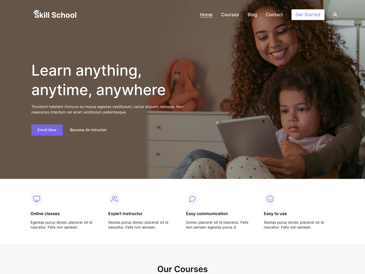 Elearning Demos Themegrill Demos