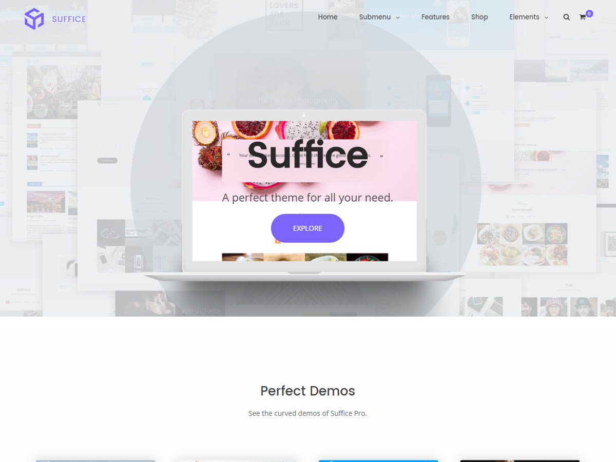 Suffice Demos – ThemeGrill Demos